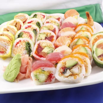 Yakki Sushi - a plate of sushi rolls - Japanese Near Me - Montreal, Quebec Yakki Sushi - a plate of sushi rolls - Japanese Near Me - Montreal, Quebec