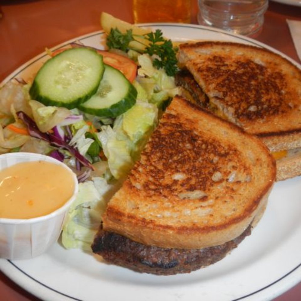 Rolly's - Patty melt with side salad - Breakfast & Brunch Near Me - Hope, British Columbia Rolly's - Patty melt with side salad - Breakfast & Brunch Near Me - Hope, British Columbia