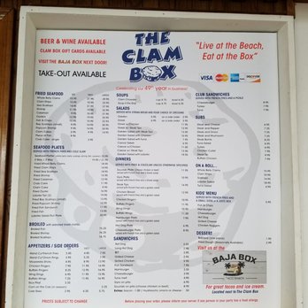 The Clam Box - Menu - Seafood Near Me - Quincy, Massachusetts The Clam Box - Menu - Seafood Near Me - Quincy, Massachusetts