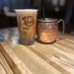 BoBo Café - Earl grey brown sugar milk tea and Tokyo Mule