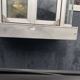 Look how dirty the glass is on the to go window