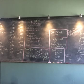 Geschenk Boutique - Geschenk Boutique Coffee and Tea Haus menu board. - Gift Shops Near Me - Saint Joseph, Illinois