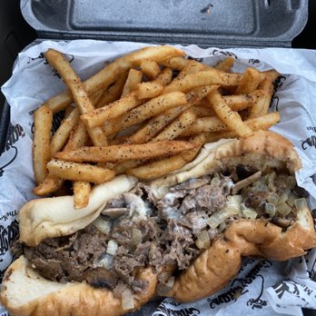 The Mad Italian - 8" Philly Cheesesteak with fries - did not disappoint! Very tasty and packaged well for pickup. - Italian Near Me - Chamblee, Georgia The Mad Italian - 8" Philly Cheesesteak with fries - did not disappoint! Very tasty and packaged well for pickup. - Italian Near Me - Chamblee, Georgia