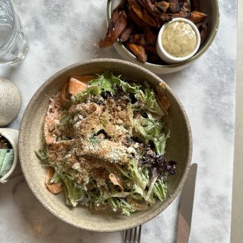 Nana's Westerly - Caesar salad and sweet potato fries - Bakeries Near Me - Westerly, Rhode Island