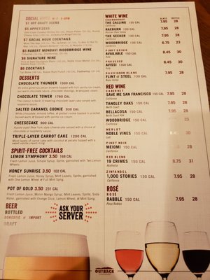 Menu photo 5 Outback Steakhouse Pittsburg, CA