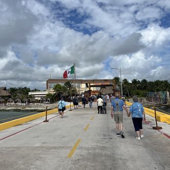 Puerto Costa Maya - Walking towards teh village - Beaches Near Me - Mahahual, ROO