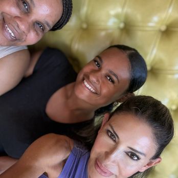 Caffe Social - Shanina, Ayana (our amazing server), & me - American Near Me - Norwalk, Connecticut