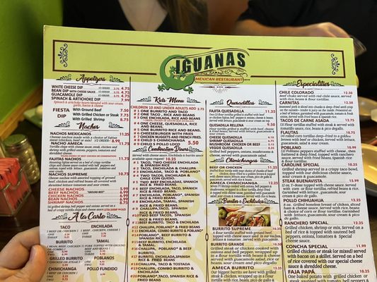 Menu photo 6 Iguana's Mexican Restaurant Harrisburg, AR