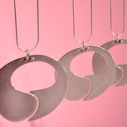 Harry Bertoia Foundation - This silver pendant was originally a small gong designed by Harry Bertoia