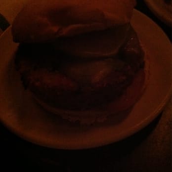 DMK Burger Bar - Terrible lighting--the veggie burger - Burgers Near Me - Chicago, Illinois DMK Burger Bar - Terrible lighting--the veggie burger - Burgers Near Me - Chicago, Illinois