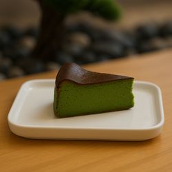 Midori Tea House - Matcha Basque Cheesecake