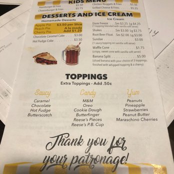 Dixie Diner - Kids menu & dessert/ice cream menu - Diners Near Me - New Lebanon, Ohio Dixie Diner - Kids menu & dessert/ice cream menu - Diners Near Me - New Lebanon, Ohio