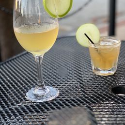 Apple cider mimosa and apple cider bourbon