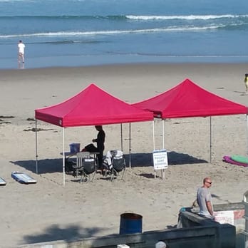 The Wayfarer San Diego - View from our room of the PB Surf school which I highly recommend! - San Diego, CA