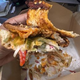 Cluck chicken sandwich