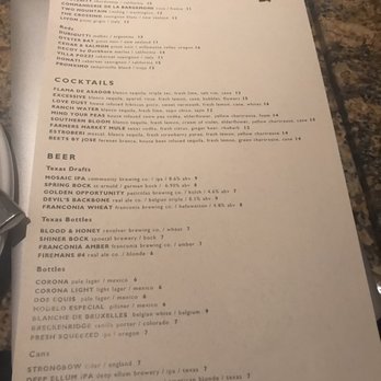 Asador - Menu - American Near Me - Dallas, Texas Asador - Menu - American Near Me - Dallas, Texas