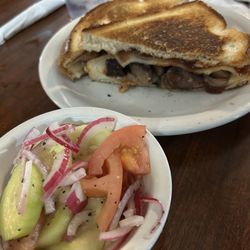 Front Street Steakhouse Lounge & General Store - Smoked Brisket minus the Pepperjack cheese sandwich