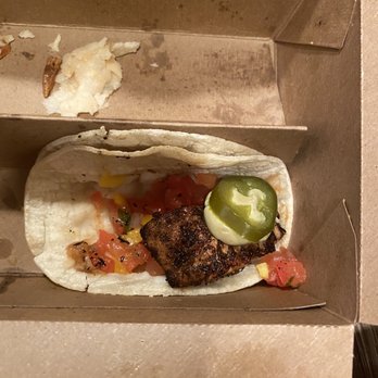 Union Burger Bar - Example of one of the mahi tacos there were two in the box - Burgers Near Me - Southampton, New York Union Burger Bar - Example of one of the mahi tacos there were two in the box - Burgers Near Me - Southampton, New York