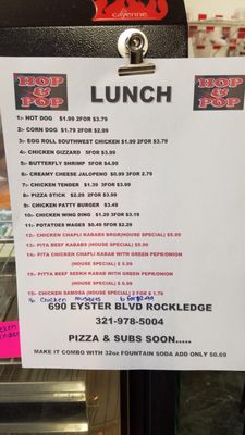 Menu photo 2 Hop & Pop Rockledge, FL