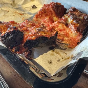 Dough - Burnt pizza - Pizza Near Me - Wheaton, Illinois