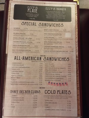 Menu photo 2 Ezzy's Restaurant Rochester, NY