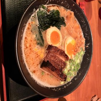 Ramen-San Deluxe - 10 Hour Tonkotsu with an extra egg and buttered corn - Ramen Near Me - Chicago, Illinois Ramen-San Deluxe - 10 Hour Tonkotsu with an extra egg and buttered corn - Ramen Near Me - Chicago, Illinois