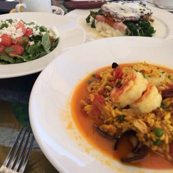 Geoffrey's Malibu - Water melon salad is a creative try, very refreshing. The paella is good too - Seafood Near Me - Malibu, California