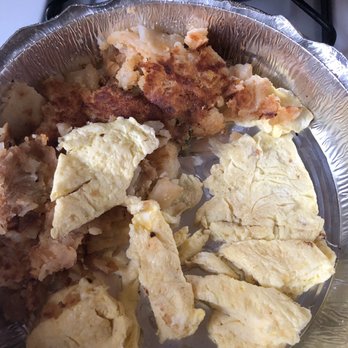 George's - DOES THIS OMELETTE LOOKS LIKE IT HAS CHEDDAR CHEESE ON IT?! LOOK AT THIS DRY LOOKING PLATE OF FOOD. TRASH - Diners Near Me - Brooklyn, New York