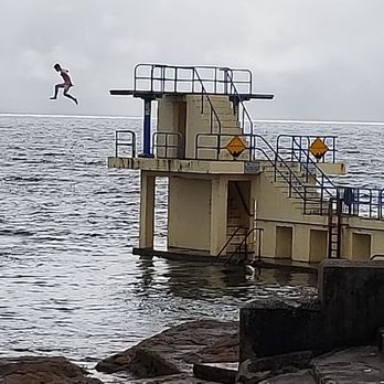 Galway Bay Hotel - the diving plarform across the street on the beach - Hotels Near Me - Salthill, G