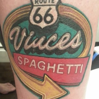 Vince's Spaghetti - Vinces is such an amazing place! One of my favorite Tattoos! - Italian Near Me - Rancho Cucamonga, California Vince's Spaghetti - Vinces is such an amazing place! One of my favorite Tattoos! - Italian Near Me - Rancho Cucamonga, California