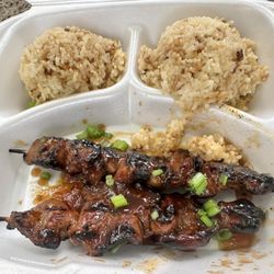 Bobaloompia - 3. Grilled BBQ Pork Skewers Plate