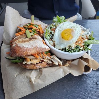 Brider - Chicken Bahn mi and side caesar - New American Near Me - Denver, Colorado