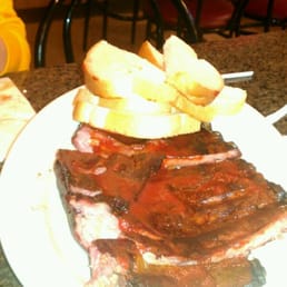 Slab o ribs w/ a heavenly hot BBQ sauce Slab o ribs w/ a heavenly hot BBQ sauce