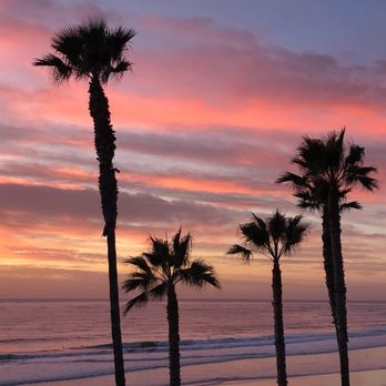 Pacific Terrace Hotel - Sunset from balcony - San Diego, CA