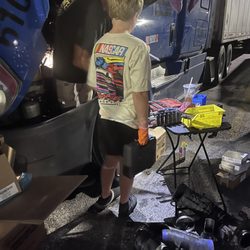 Diesel Dave's Mobile Truck Service - My boy Liam helping