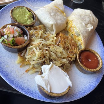 West Restaurant & Lounge - Breakfast Burrito with Hashbrowns - New American Near Me - Los Angeles, California