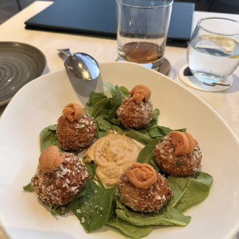Quiora - Hokkaido Uni + Crab Arancini - Italian Near Me - Honolulu, Hawaii Quiora - Hokkaido Uni + Crab Arancini - Italian Near Me - Honolulu, Hawaii