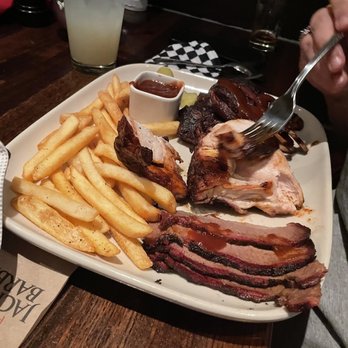 Jack Stack Barbecue - Overland Park - Platter with Brisket, Chicken, and Lamb Ribs - Barbeque Near Me - Overland Park, Kansas Jack Stack Barbecue - Overland Park - Platter with Brisket, Chicken, and Lamb Ribs - Barbeque Near Me - Overland Park, Kansas