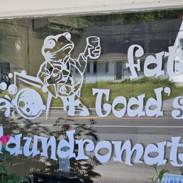 Exterior outside entrance of Fat Toad's Laundromat - Fat Toad's front window - Farmingdale, Maine Exterior outside entrance of Fat Toad's Laundromat - Fat Toad's front window - Farmingdale, Maine
