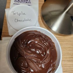 Triple chocolate yogurt
