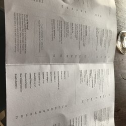 The Port William - Menu.