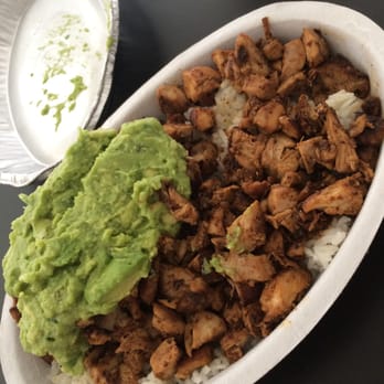 Chipotle Mexican Grill - Protein bowl-- rice, triple chicken, guacamole. Rice was undercooked and I was overcharged unfortunately - Mexican Near Me - Willowbrook, Illinois Chipotle Mexican Grill - Protein bowl-- rice, triple chicken, guacamole. Rice was undercooked and I was overcharged unfortunately - Mexican Near Me - Willowbrook, Illinois