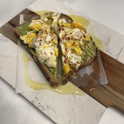 Winnie’s - Delicious breakfast. Eggs on an avocado toast.