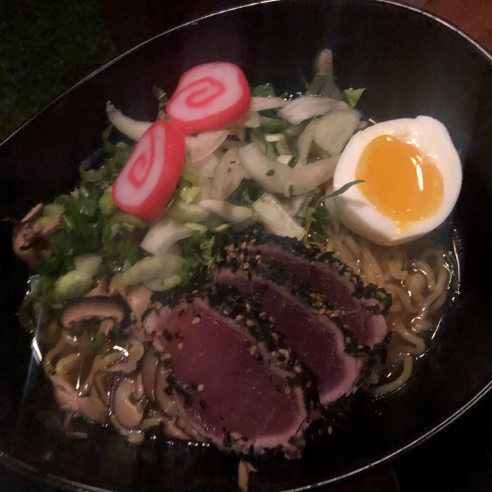 Ama - Ramen with ahi tuna - Cocktail Bars Near Me - Hanalei, Hawaii