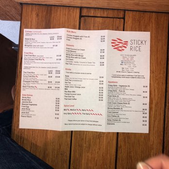 Sticky Rice - Main menu - Laotian Near Me - Murphy, Texas