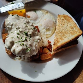 The Powder Keg Pub - Sage Fried Chicken with eggs over easy. Delish! - Burgers Near Me - Hercules, California The Powder Keg Pub - Sage Fried Chicken with eggs over easy. Delish! - Burgers Near Me - Hercules, California