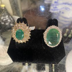 My Sister's Closet - Some fancy real Emerald jewelry at $5k-8k - can't remember which one was which price.