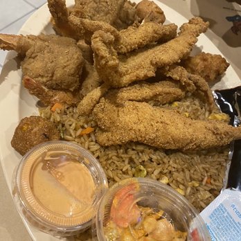 Fiery Crab Seafood Restaurant And Bar - Flounder plate - Seafood Near Me - Kenner, Louisiana Fiery Crab Seafood Restaurant And Bar - Flounder plate - Seafood Near Me - Kenner, Louisiana