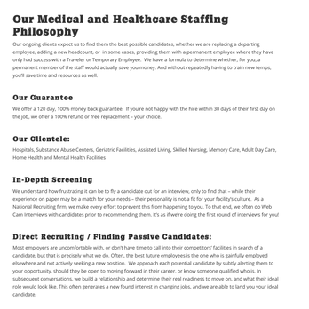 De Vore Recruiting - Our Medical and Healthcare Staffing Philosophy - https://devorerecruiting.com/staffing-philosophy - Employment Agencies Near Me De Vore Recruiting - Our Medical and Healthcare Staffing Philosophy - https://devorerecruiting.com/staffing-philosophy - Employment Agencies Near Me