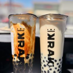 Krak Boba - King Brulee and Jasmine Green Milk Tea
